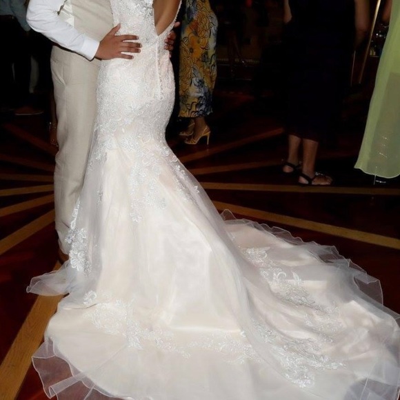 MORI LEE BRIDAL WEDDING GOWN SIZE 6 - Picture 10 of 11